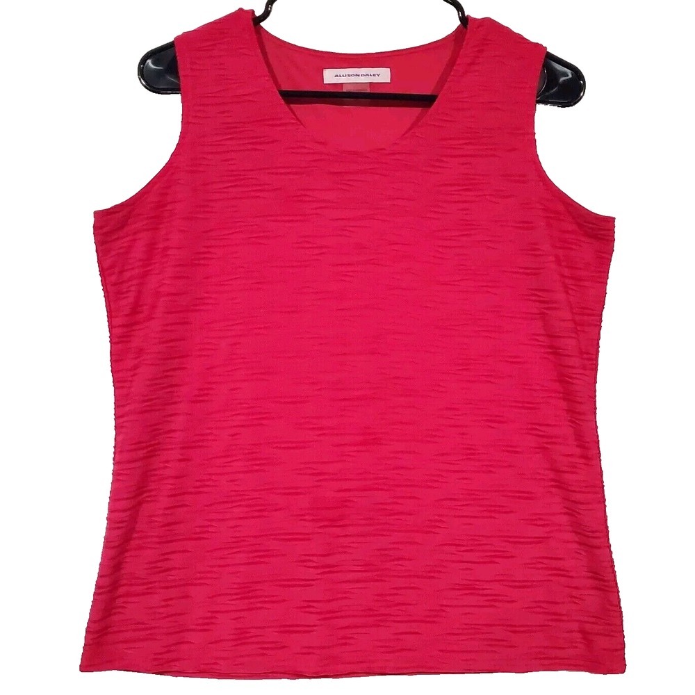 Allison Daley Tank Top Size S Pink Lined